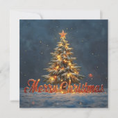 Snowy Christmas Tree with Warm Lights (正面)