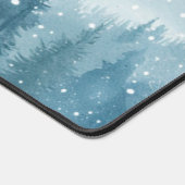 Snowy Christmas Trees  デスクマット (コーナー)