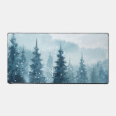 Snowy Christmas Trees  デスクマット (正面)