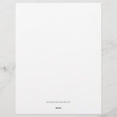 Snowy Christmas Trees レターヘッド (裏面)