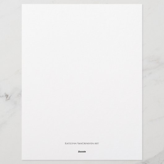 Snowy Christmas Trees レターヘッド (裏面)