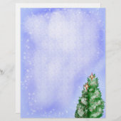 Snowy Christmas Trees レターヘッド (正面/裏面)