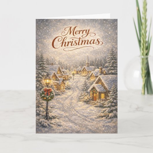 Snowy Christmas Village  シーズンカード (正面)