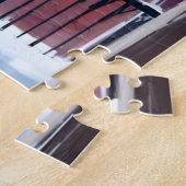 Snowy City Stoop | Christmas Winter Watercolor ジグソーパズル (側面)