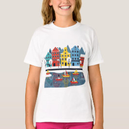 Snowy city tシャツ