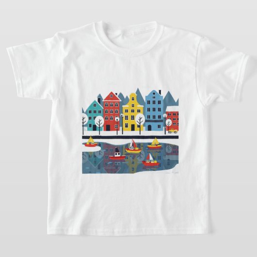 Snowy city tシャツ (レイダウン)
