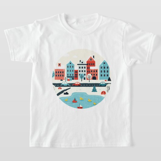 Snowy city tシャツ (レイダウン)