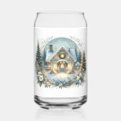 Snowy Cottage Glow Scene ガラス缶 (裏面)