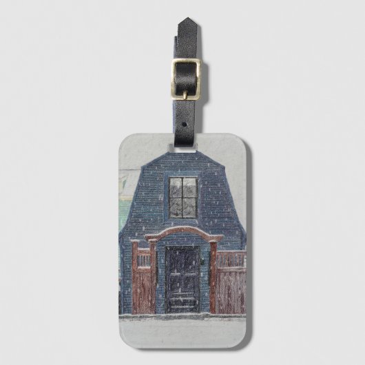 Snowy Day ラゲッジタグ (正面縦)