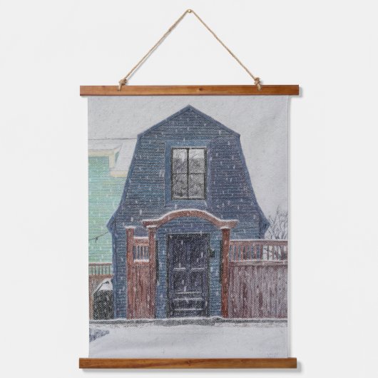 Snowy Day 吊り下げ型タペストリー (正面)