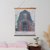 Snowy Day 吊り下げ型タペストリー (寝室)