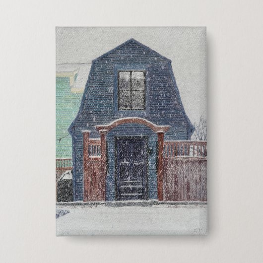 Snowy Day 缶バッジ (正面)