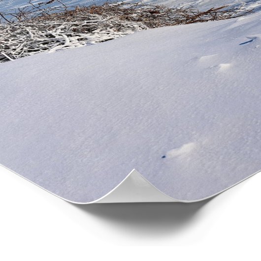 Snowy Delaware River ポスター (角)