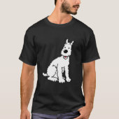 Snowy dog Tin Tin Classic Tシャツ (正面)