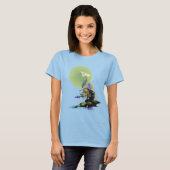 SNOWY EGRET KOI FISH POND SERENITY Tシャツ (正面フル)