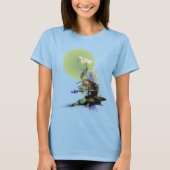 SNOWY EGRET KOI FISH POND SERENITY Tシャツ (正面)