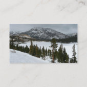 Snowy Ellery Lake California Winter Landscape 名刺 (裏面)