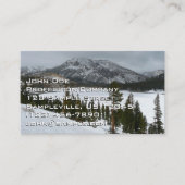 Snowy Ellery Lake California Winter Landscape 名刺 (正面)