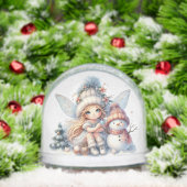 Snowy Fairy & Snowman Holiday Card (クリスマス)