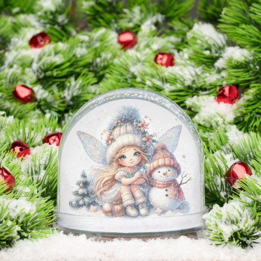 Snowy Fairy & Snowman Holiday Card (クリスマス)