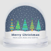 Snowy Fir Trees Snow Globe (裏面)
