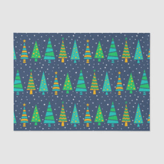 Snowy Fir Trees Tissue Paper 薄葉紙
