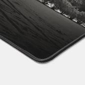 Snowy Forest at Night デスクマット (コーナー)