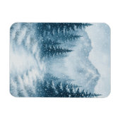 Snowy Forest Christmas Magnetic マグネット (横)