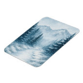 Snowy Forest Christmas Magnetic マグネット (左側)