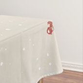 Snowy Forest Winter Woodland Christmas Bunny Bird  テーブルクロス (インサイチュ)