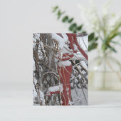 Snowy garden scene ポストカード (スタンド正面)