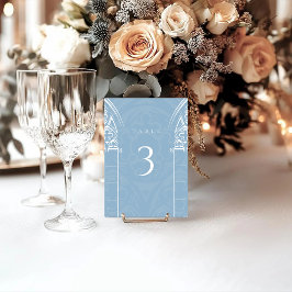 Snowy Gothic Winter Fairytale Christmas Blue テーブルナンバー