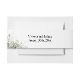 Snowy Greenery 招待状ベリーバンド