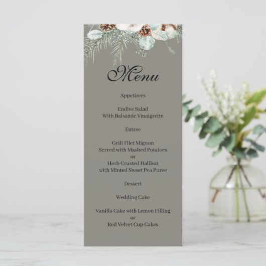 Snowy Greenery Menu メニュー (スタンド正面)