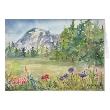 Snowy Monuntainの空白のなカード