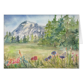 Snowy Monuntainの空白のなカード