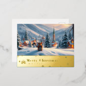 Snowy MOuntainマウスポストカードI 箔シーズンポストカード (正面/裏面)