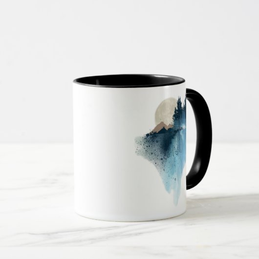 Snowy Mountain Landscape マグカップ (正面右)