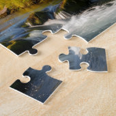 Snowy Mountain Stream Landscape Puzzle ジグソーパズル (側面)