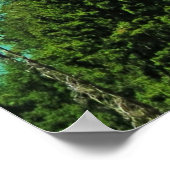 Snowy Mountain Turquoise Lake in Washington ポスター (角)