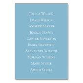 Snowy Mountain Winter Lake Wedding テーブルナンバー (裏面)