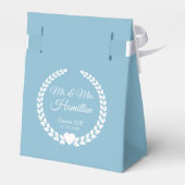 Snowy Mountain Winter Lake Wedding  フェイバーボックス (裏面サイド)