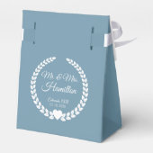 Snowy Mountain Winter Lake Wedding  フェイバーボックス (裏面サイド)