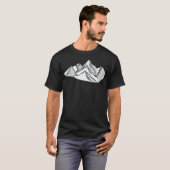 Snowy Mountains Active Tシャツ (正面フル)