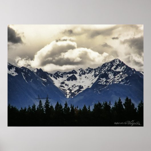 Snowy Mountains : Lake Tekapo : New Zealand Poster ポスター (正面)