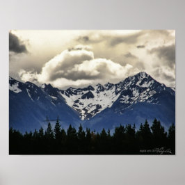 Snowy Mountains : Lake Tekapo : New Zealand Poster ポスター