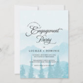 Snowy Mountains Winter Engagement Party 招待状 (正面)