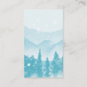 Snowy Mountains Winter Wedding Share The Love エンクロージャーカード (裏面)