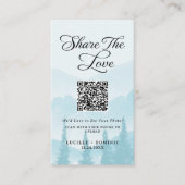 Snowy Mountains Winter Wedding Share The Love エンクロージャーカード (正面)