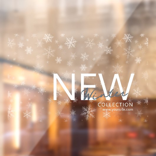 Snowy New Winter Collection ウィンドウサイン (シート2)